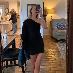 MISA Los Angeles One-Shoulder Dress